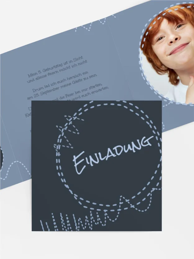 Geburtstagseinladung Flicken Foto