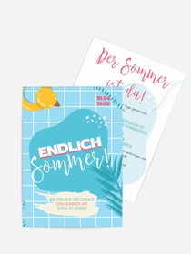 Sommerfest Einladung Poolparty