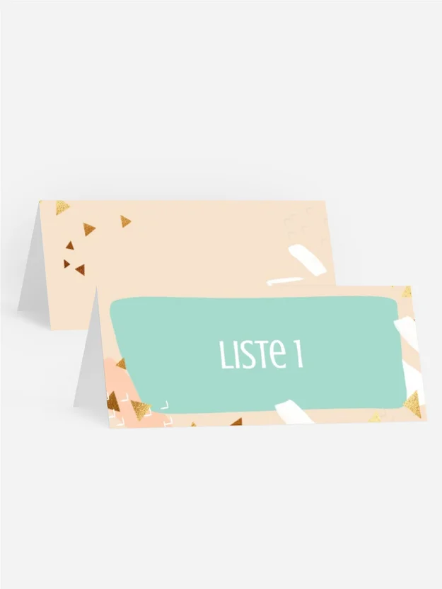 Tischkarte Geburtstag 25 Geschenke