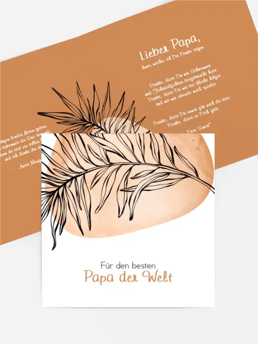 Vatertagskarten Ordentlicher Busch
