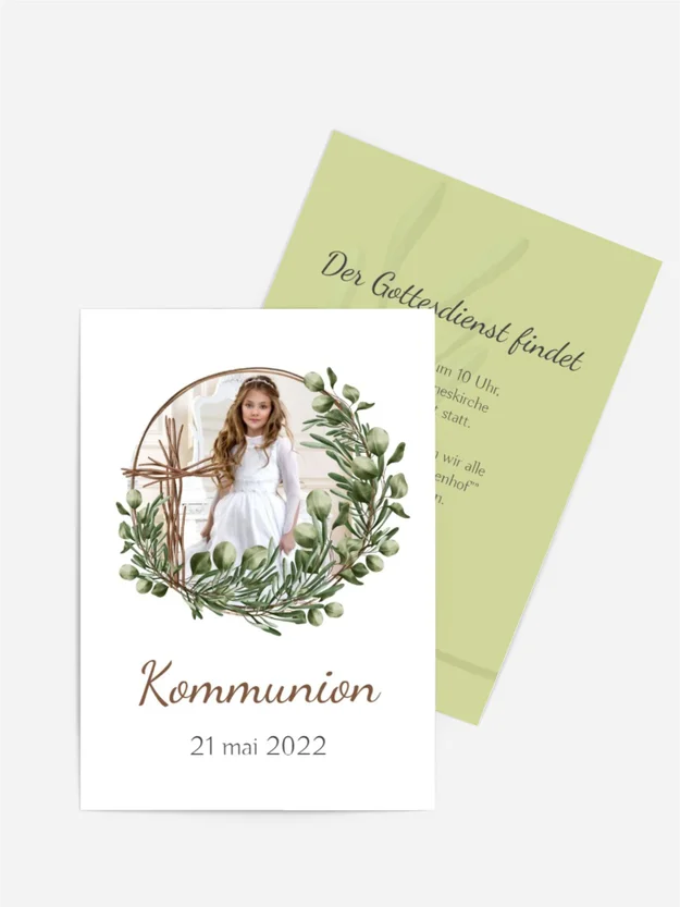 Einladungskarte Kommunion Lamm Gottes Einladungskarte Kommunion Lamm Gottes