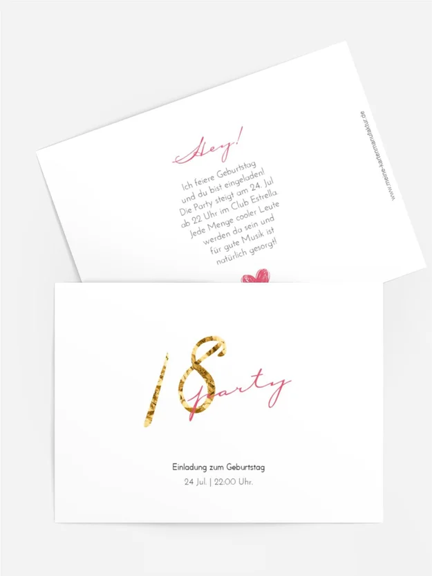 Geburtstagseinladung Entzückend 18