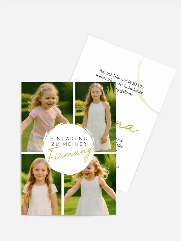 Einladungskarte Firmung Reiner Engel