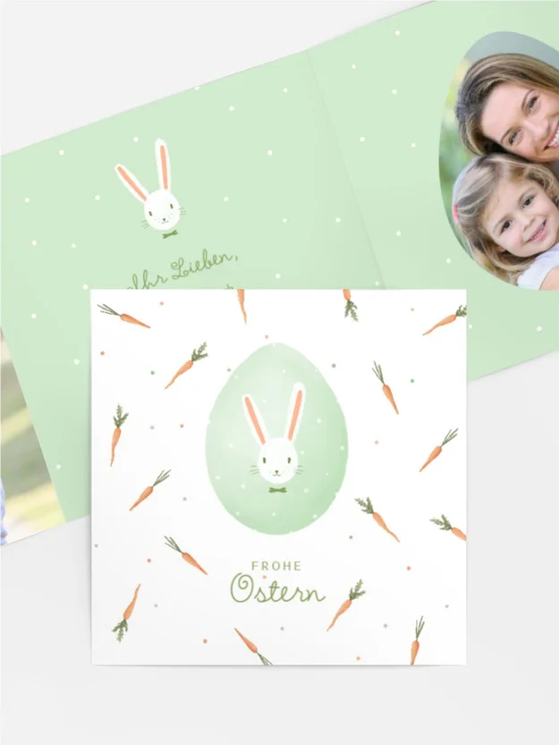 Osterkarte Karottentraum