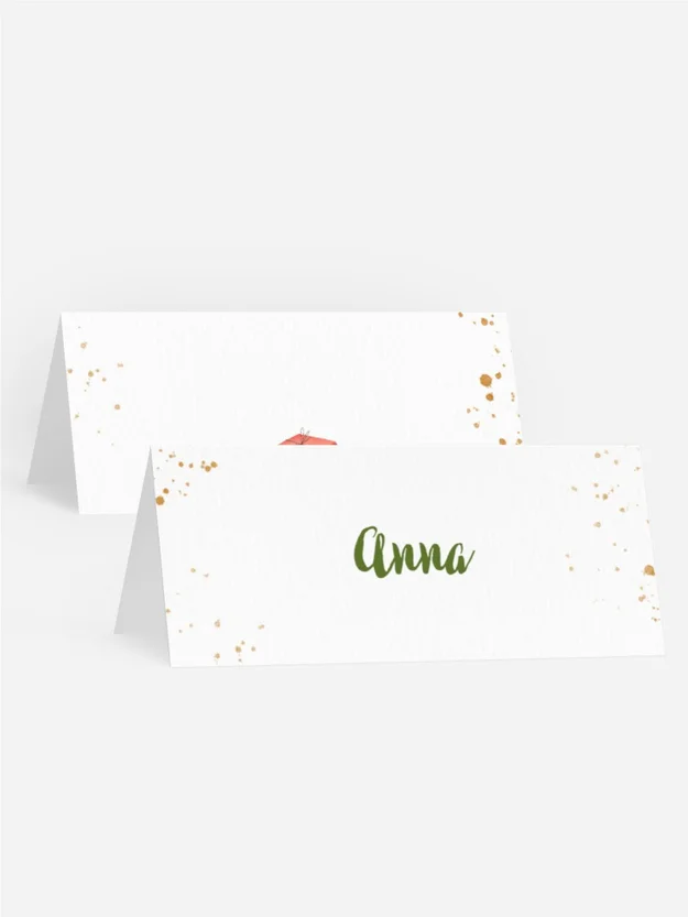 Tischkarte Geburtstag  Handgeste