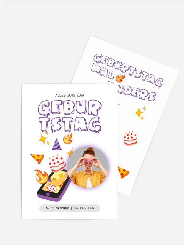 Geburtstagseinladung Morgenkuchen