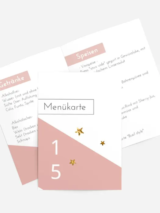 Menükarte Geburtstag Schräge Anzeige