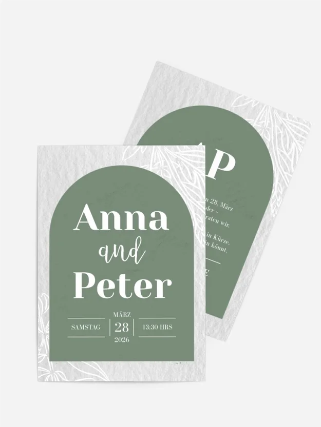 Save the Date Karte Arkade