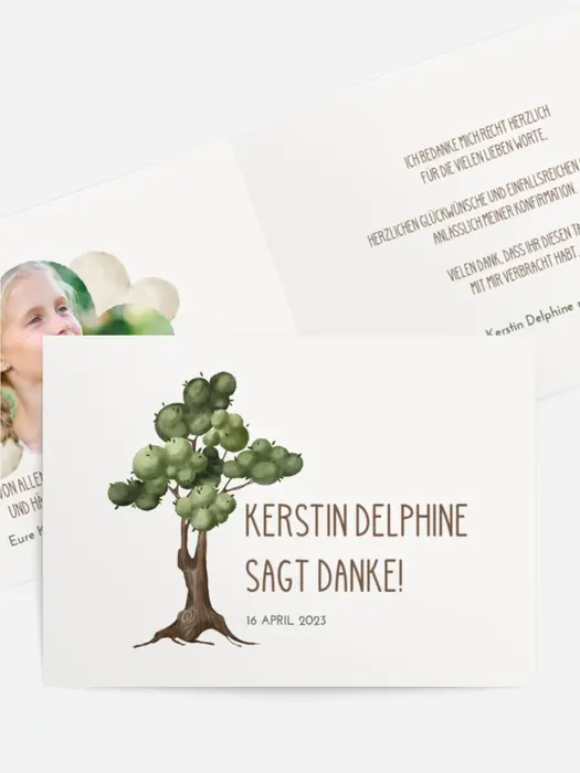 Dankeskarte Konfirmation Fabelhafte Wolken