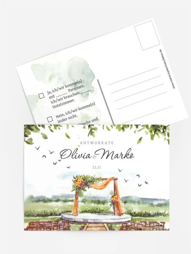 Antwortkarte Schöne aussicht