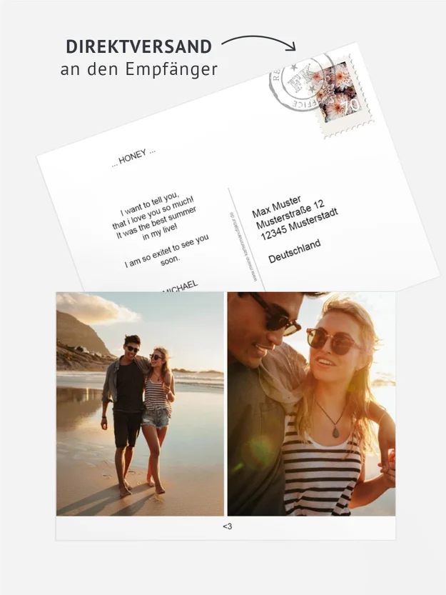 Fotopostkarte Portrait Fotopostkarte Portrait