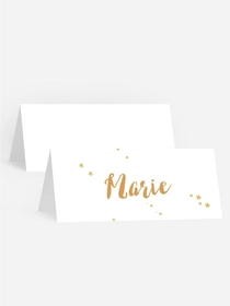 Tischkarte Geburtstag Goldener Schriftzug