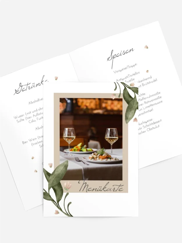 Menükarte Geburtstag Maritimer Alltag