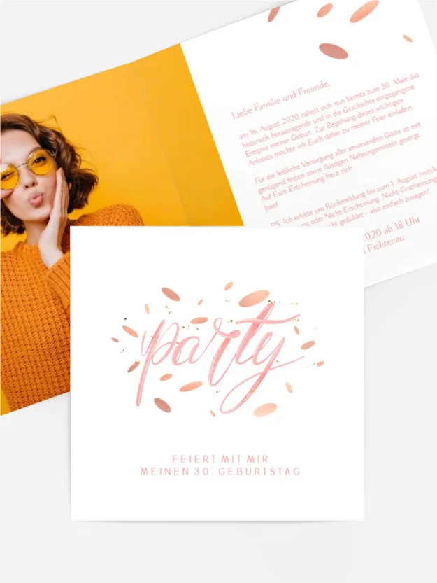 Geburtstagseinladung Donut