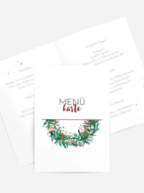 Menükarte Weihnachten Weihnachtssymbol Menükarte Weihnachten Weihnachtssymbol