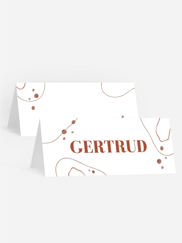Tischkarte Geburtstag Seltsame Kreise Tischkarte Geburtstag Seltsame Kreise