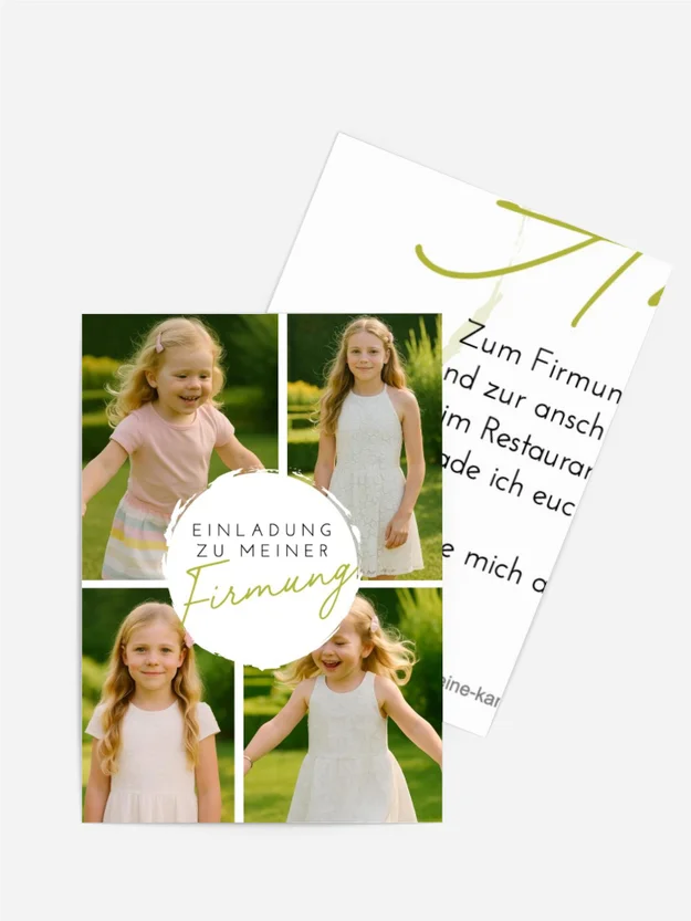 Einladungskarte Firmung Reiner Engel