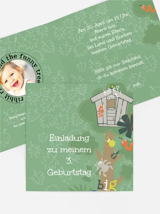 Einladungskarte Geburtstag Dschungel