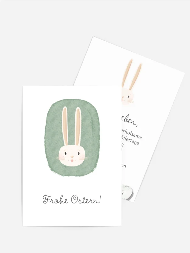 Osterkarte Osterhase