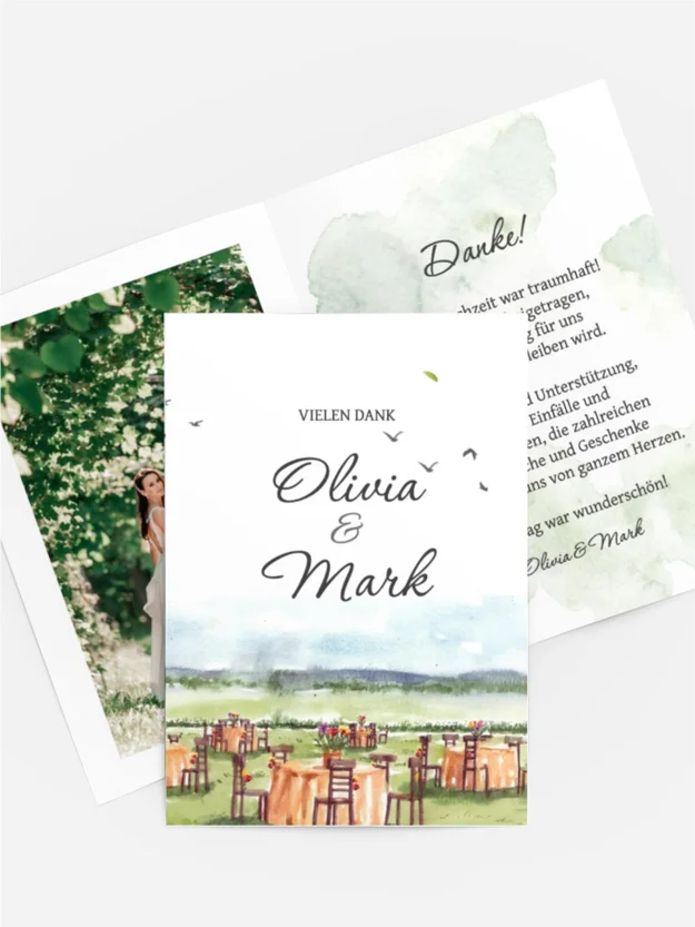 Dankeskarte Schöne aussicht Dankeskarte Schöne aussicht