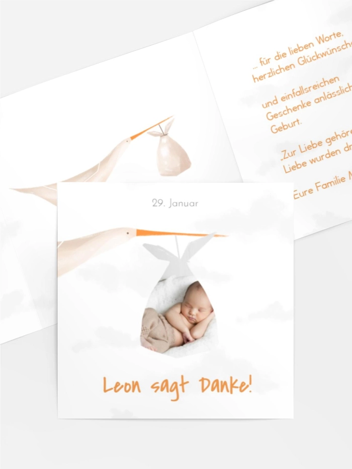 Geschenk von einem Storch