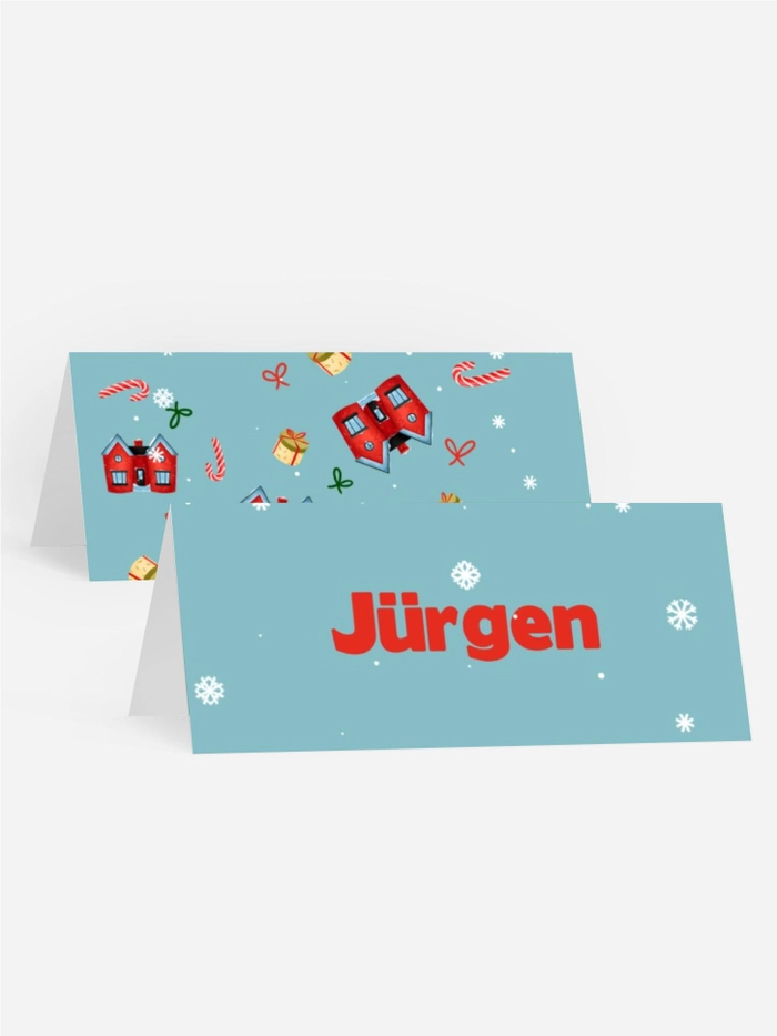 Tischkarte Weihnachten Winterheim Tischkarte Weihnachten Winterheim