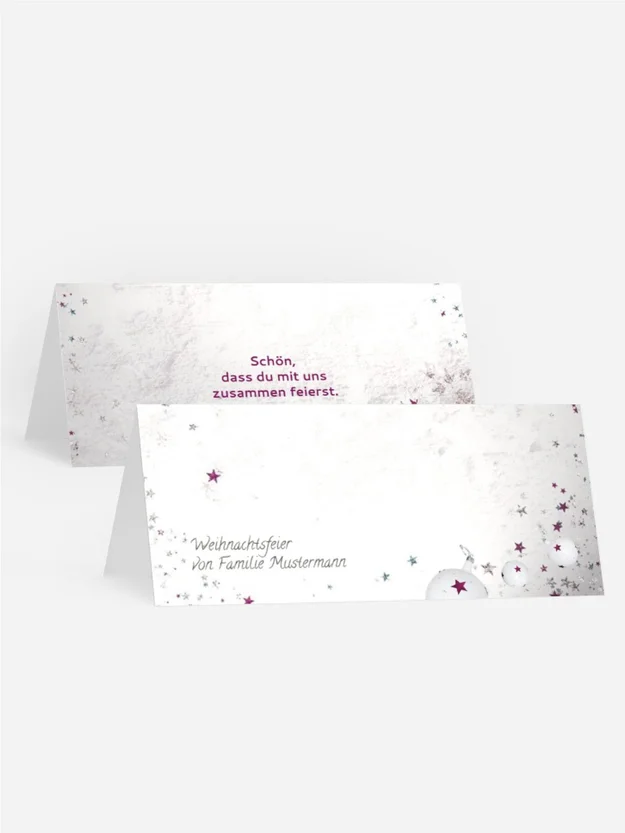 Weihnachtstischkarte Sternenstaub