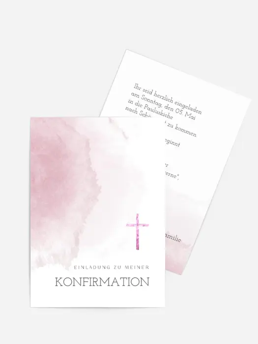 Einladungskarte Konfirmation Himmelsdach