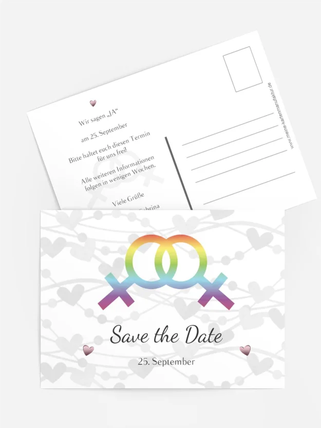 Save the Date Im Zeichen der Liebe - Frauen