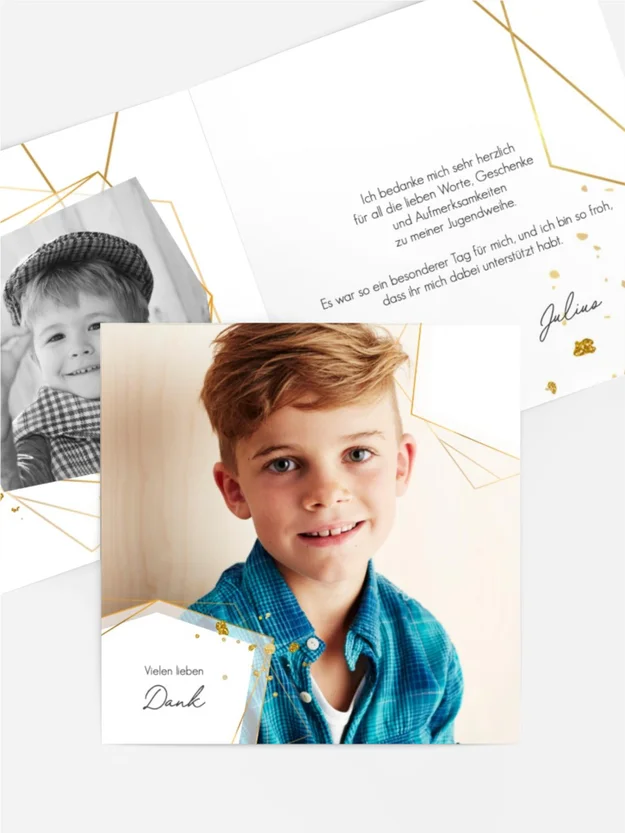 Dankeskarte Jugendweihe Full picture