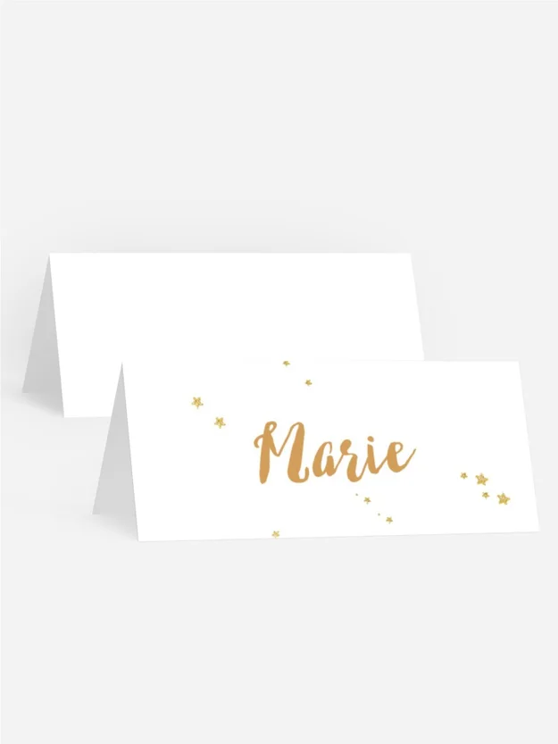 Tischkarte Geburtstag Goldener Schriftzug Tischkarte Geburtstag Goldener Schriftzug