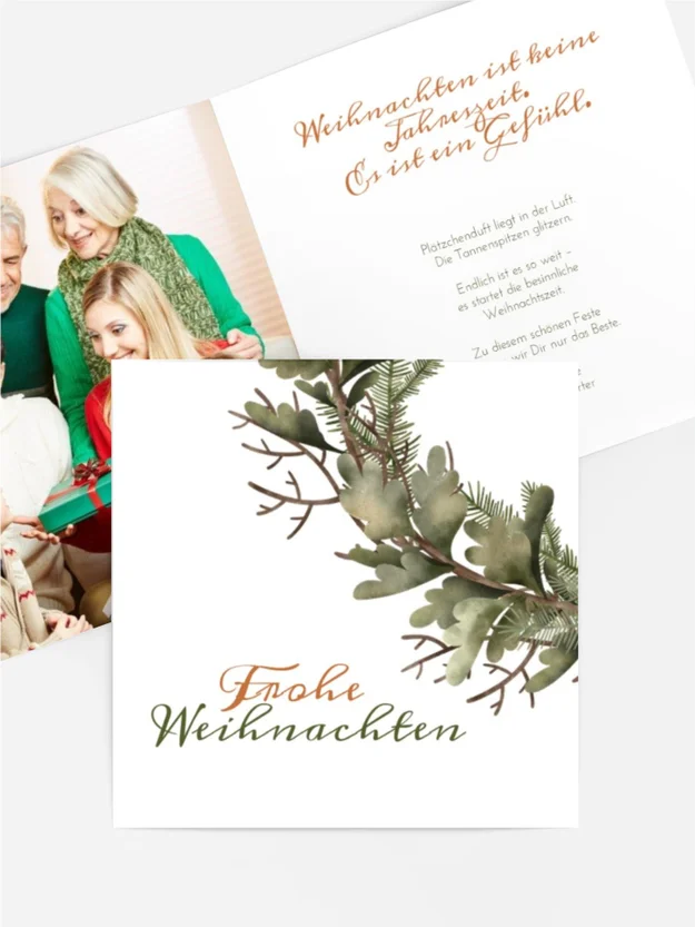 Fotogrußkarte Weihnachten Weihnachtskerze