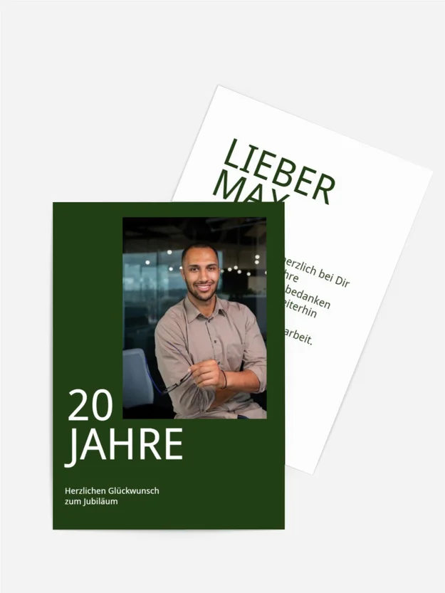 Jubiläumskarten Erfolg