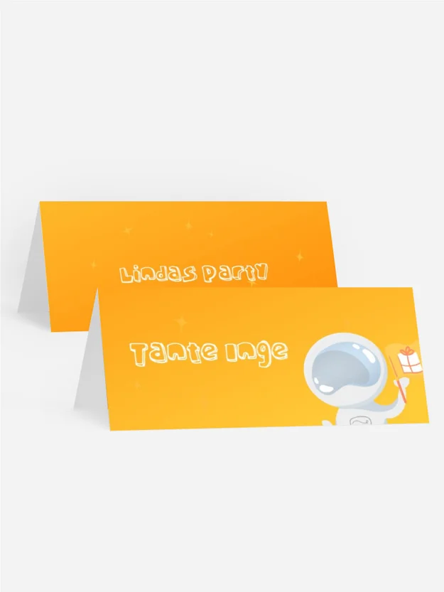 Tischkarte Geburtstag bis zu den Sternen