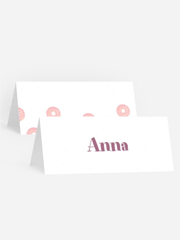 Tischkarte Geburtstag Süßer Donut