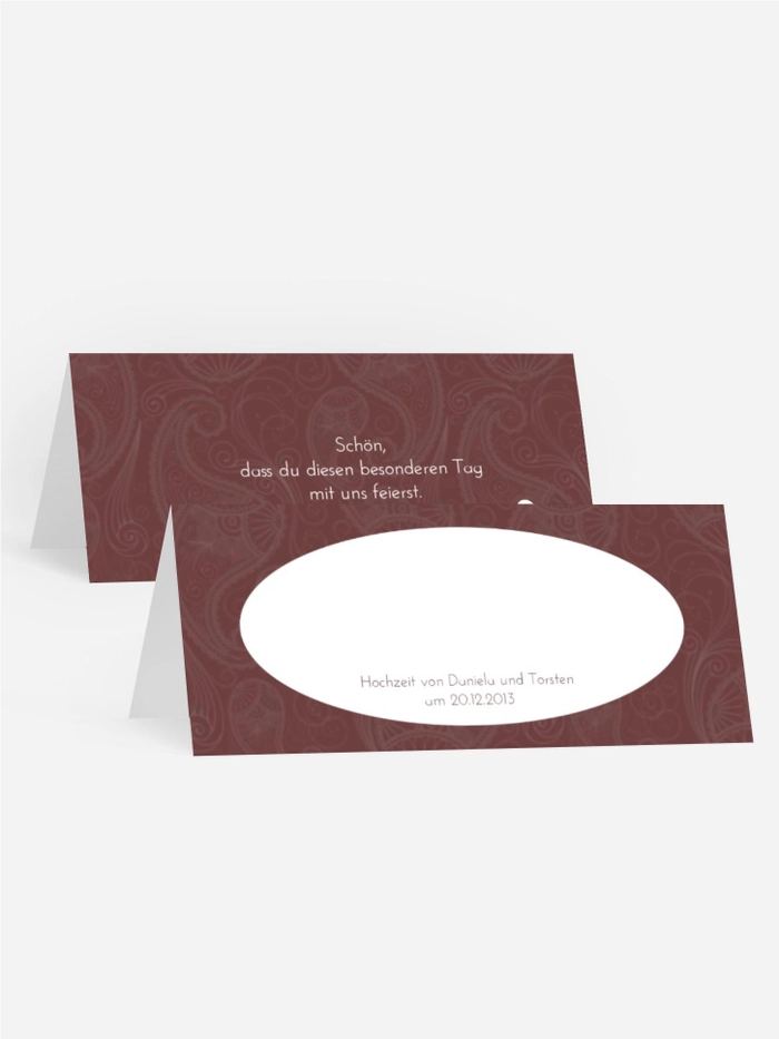 Tischkarte Traumhochzeit Tischkarte Traumhochzeit