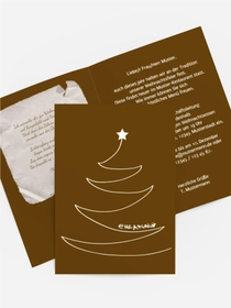 Einladung zur Weihnachtsfeier Geschäftlich Schriftbaum