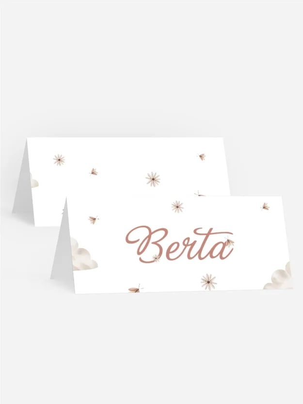 Tischkarte Taufe Ein zerbrechliches Baby Tischkarte Taufe Ein zerbrechliches Baby