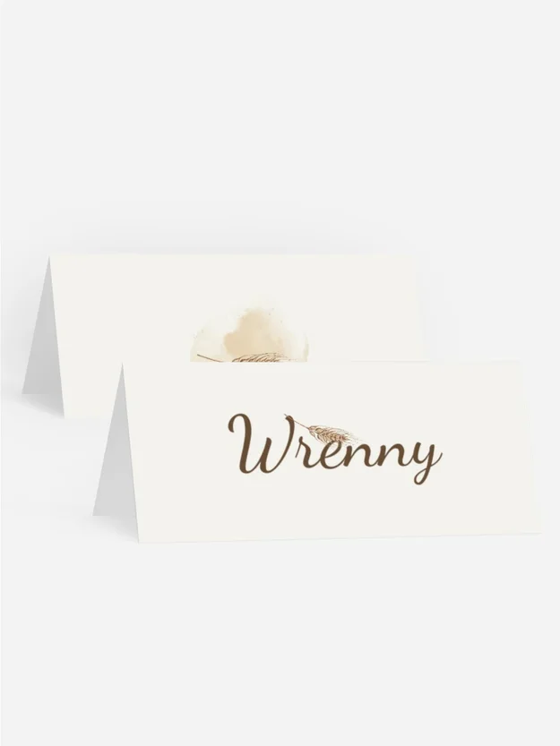 Tischkarte Konfirmation Roggen Ohren