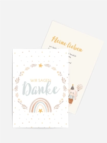 Dankeskarte Taufe Hasenbälle Dankeskarte Taufe Hasenbälle