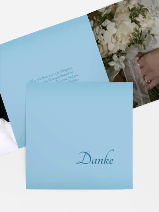 Dankeskarte Hochzeit "3 Liebesmoment"