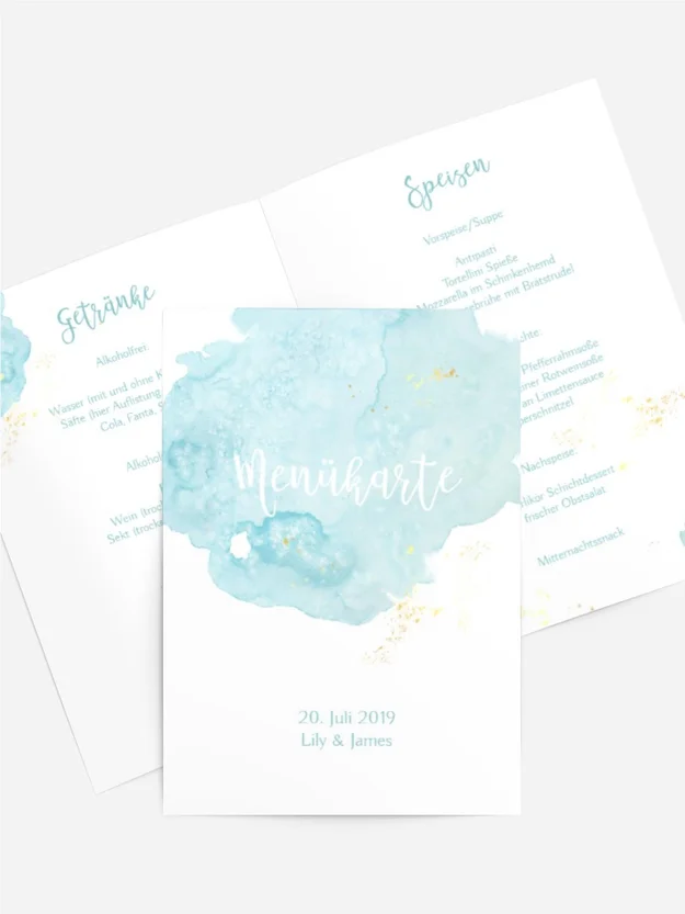 Menükarte Wolke Sieben Menükarte Wolke Sieben