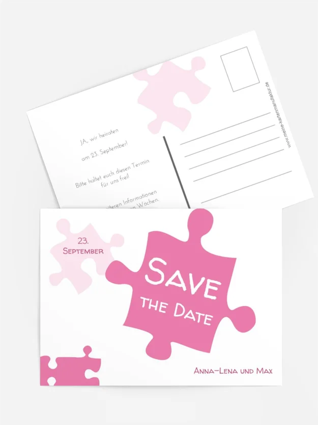 Save the Date Puzzleteile
