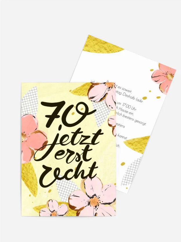 Geburtstagseinladung Apfelblüte