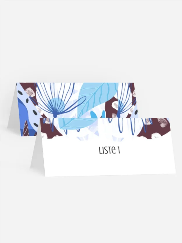 Tischkarte Geburtstag Schokoblätter