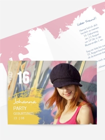 Geburtstagseinladung Farbklecksparty Geburtstagseinladung Farbklecksparty