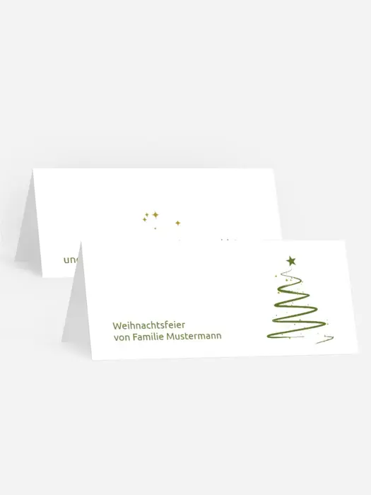 Weihnachtstischkarte Wunderbaum