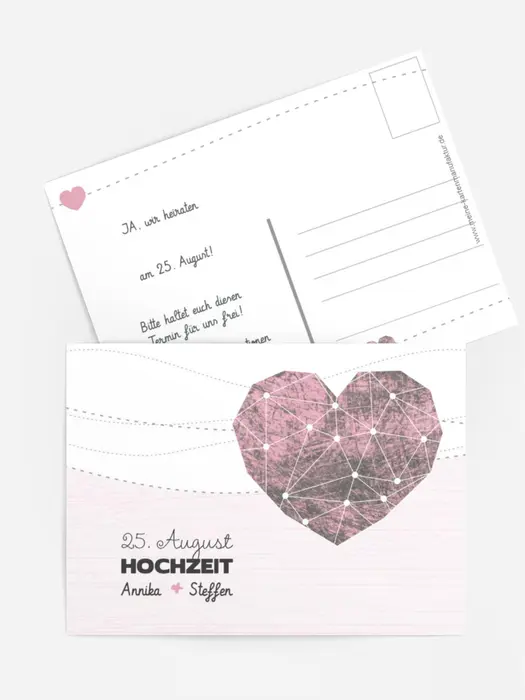 Save the Date Karte Sternenbild
