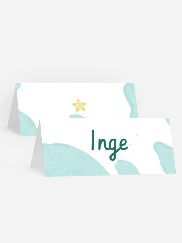 Tischkarte Geburtstag Super-Bär