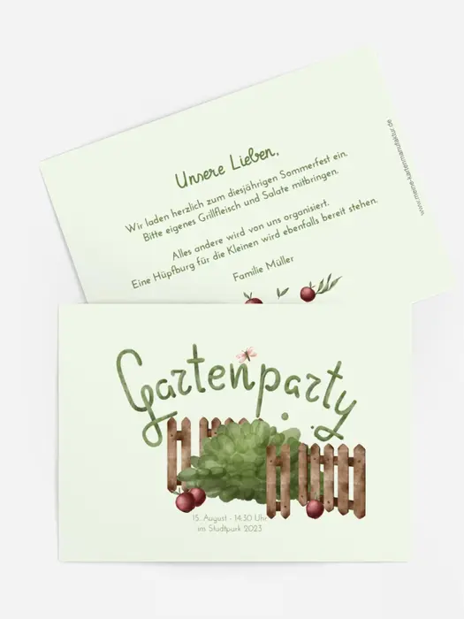 Sommerfest Einladung Gartenparty Sommerfest Einladung Gartenparty